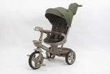 Tricicleta multifunctionala L-Sun BabyRelax VERDE - cadru BEJ