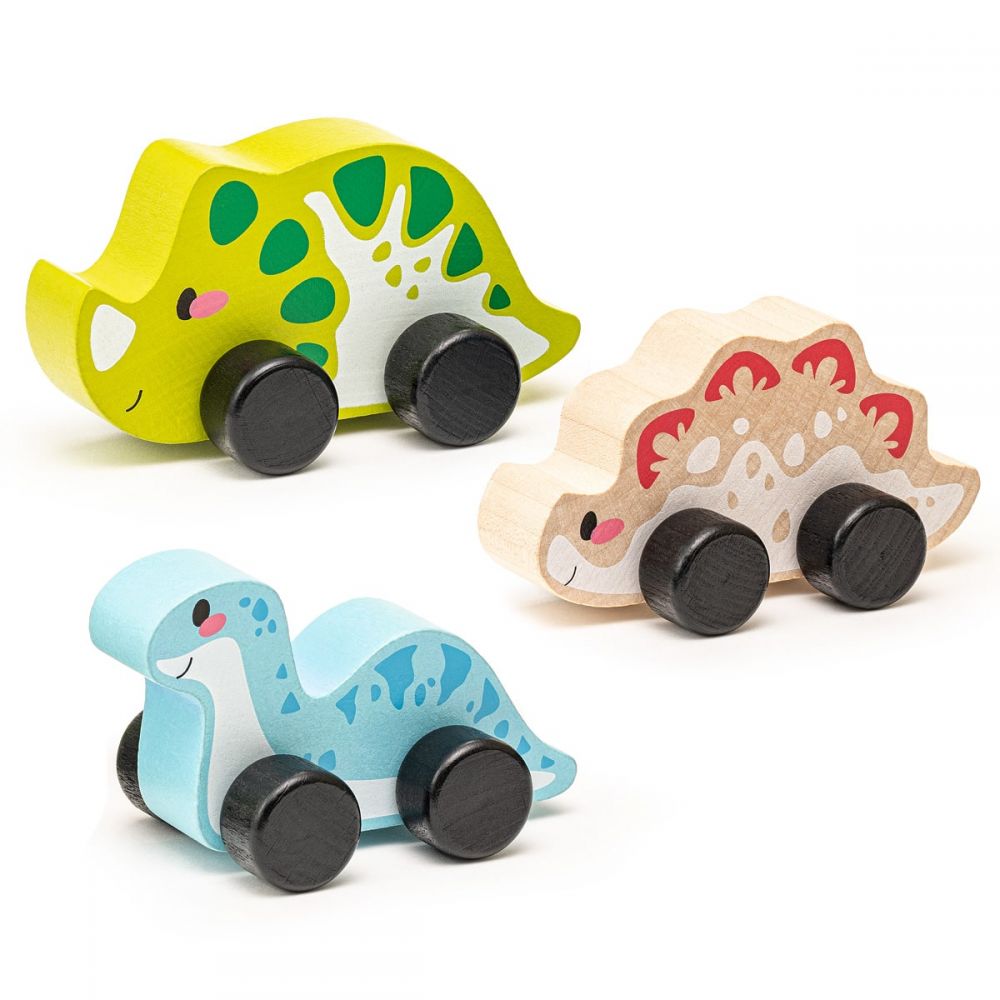Jucarie din lemn, Cubika, Dinos Family - gogobaby.ro