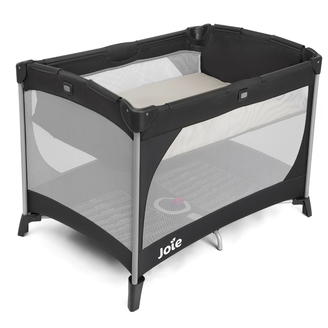 Joie - Patut pliant cu 2 niveluri Allura 120 cm, Black Ink - gogobaby.ro