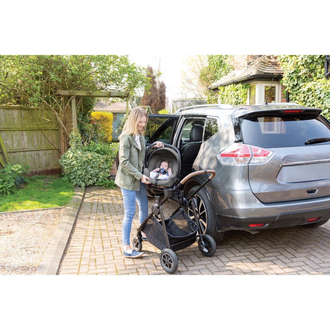 Joie - Scoica auto i-Snug 2 cu tetiera reglabila, 40-75 cm, Moonlight, testata ADAC si certificata R129 - gogobaby.ro