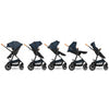 Carucior 3 in 1, Lionelo, Amber, Cadru aluminiu, Cu landou intarit si salteluta moale, Cu scoica auto testata ADAC, Reversibil, Cu accesorii, Geanta parinti, Pana la 22 kg, EN1888-1 EN1888-2 EN1466 ECE R129, Albastru
