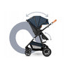 Carucior 3 in 1, Lionelo, Amber, Cadru aluminiu, Cu landou intarit si salteluta moale, Cu scoica auto testata ADAC, Reversibil, Cu accesorii, Geanta parinti, Pana la 22 kg, EN1888-1 EN1888-2 EN1466 ECE R129, Albastru