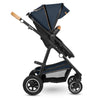 Carucior 3 in 1, Lionelo, Amber, Cadru aluminiu, Cu landou intarit si salteluta moale, Cu scoica auto testata ADAC, Reversibil, Cu accesorii, Geanta parinti, Pana la 22 kg, EN1888-1 EN1888-2 EN1466 ECE R129, Albastru