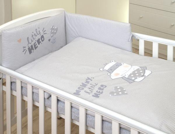 Jolie Lenjerie 3 piese Hero Grey, 120*60cm - gogobaby.ro