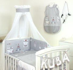 Jolie Lenjerie 3 piese Indi Grey 120*60cm
