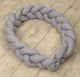 Jolie - Protectie impletita pentru patut si baby nest Pure Grey, 210*21CM