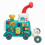 Antemergator 5 in 1 Magic Train, Free2Move, Cu diverse activitati de joaca, Panou Educational, Efecte sonore si luminoase, Green