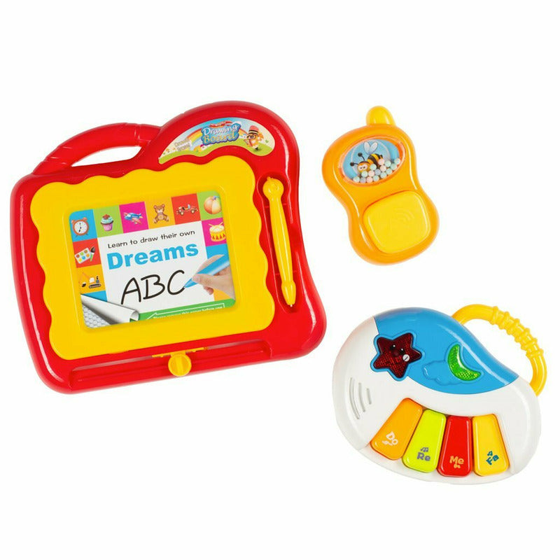 Antepremergator, Baby Mix, Educational cu sunete si lumini, Cu panou detasabil, Cu mini pian - gogobaby.ro