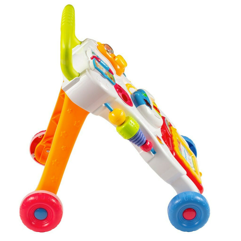 Antepremergator, Baby Mix, Educational cu sunete si lumini, Cu panou detasabil, Cu mini pian - gogobaby.ro