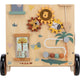 Antepremergator, Free2Play, My First Steps, Cu multiple activitati, Din lemn, , 31.8 x 26.5 x45.5 cm, Safari, Conform cu standardele europene EN71-1;2018, EN71-2:2020, EN71-3:2021