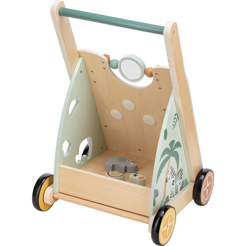 Antepremergator, Free2Play, My First Steps, Cu multiple activitati, Din lemn, , 31.8 x 26.5 x45.5 cm, Safari, Conform cu standardele europene EN71-1;2018, EN71-2:2020, EN71-3:2021 - gogobaby.ro