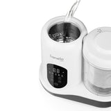 Aparat de gatit, Lionelo, BabyMenu, 5 in 1, Cu gatire la abur, dezghetare, amestecare, incalzire, sterilizare, Cu recipient din tritan, Alb