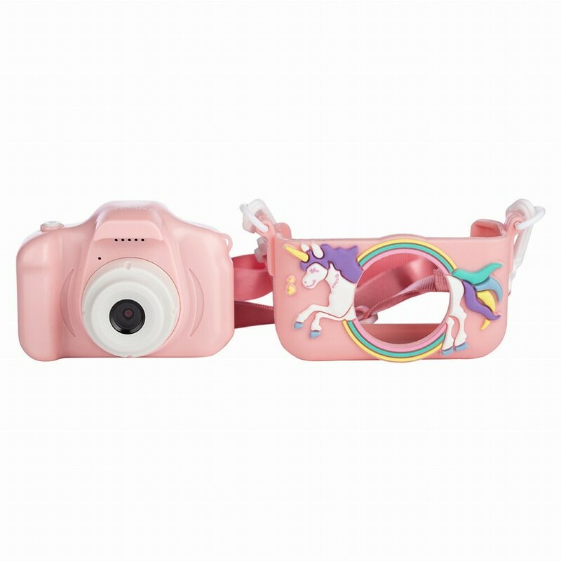 Aparat foto digital pentru copii, Free2Play, Cu functie selfie, Cadre distractive, Cu 6 filtre, Unicorn