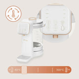Aparat pentru incalzirea si declorizare apei, Lionelo, Babypresto 2.0, Pentru lapte parf, Lampa UV, Rezervor 3l, Lumina de noapte, Dozare 30- 300 ml, 1200 W, Afisaj digital, Alb