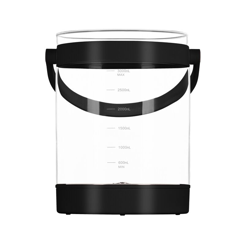 Aparat pentru incalzirea si declorizarea apei, Lionelo, Babypresto 2.0, Pentru lapte parf, Lampa UV, Rezervor 3l, Lumina de noapte, Dozare 30- 300 ml, 1200 W, Afisaj digital, Negru