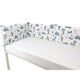 Aparatoare pentru patut, MimiNu, Din bumbac certificat Oeko Tex Standard 100, 180x30 cm, Cu panglici, Blue Plane