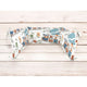 Aparatoare pentru patut, MimiNu, Din bumbac certificat Oeko Tex Standard 100, 180x30 cm, Cu panglici, Design, Zoo in train