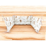 Aparatoare pentru patut, MimiNu, Din bumbac certificat Oeko Tex Standard 100, 180x30 cm, Cu panglici, Fairy