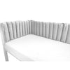 Aparatoare pentru patut, MimiNu, Tip panou, Pentru patut, Lungime 180 cm, Din catifea, Grey