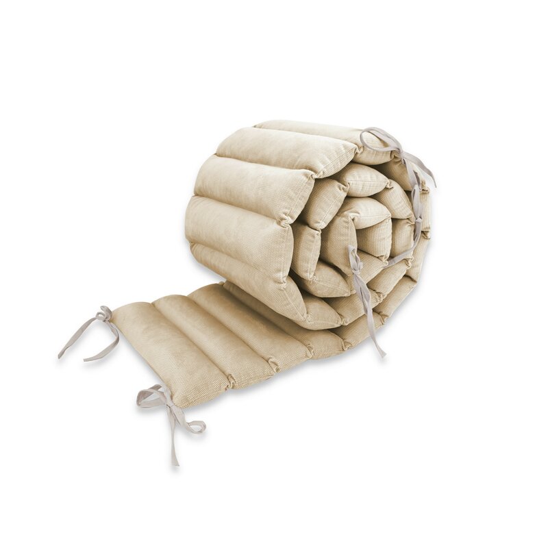 Aparatoare pentru patut, MimiNu, Tip panou, Pentru patut, Lungime 180 cm, Din catifea, Nugat - gogobaby.ro