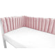 Aparatoare pentru patut, MimiNu, Tip panou, Pentru patut, Lungime 180 cm, Din catifea, Raspberry