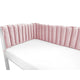Aparatoare pentru patut, MimiNu, Tip panou, Pentru patut, Lungime 180 cm, Din catifea, Raspberry