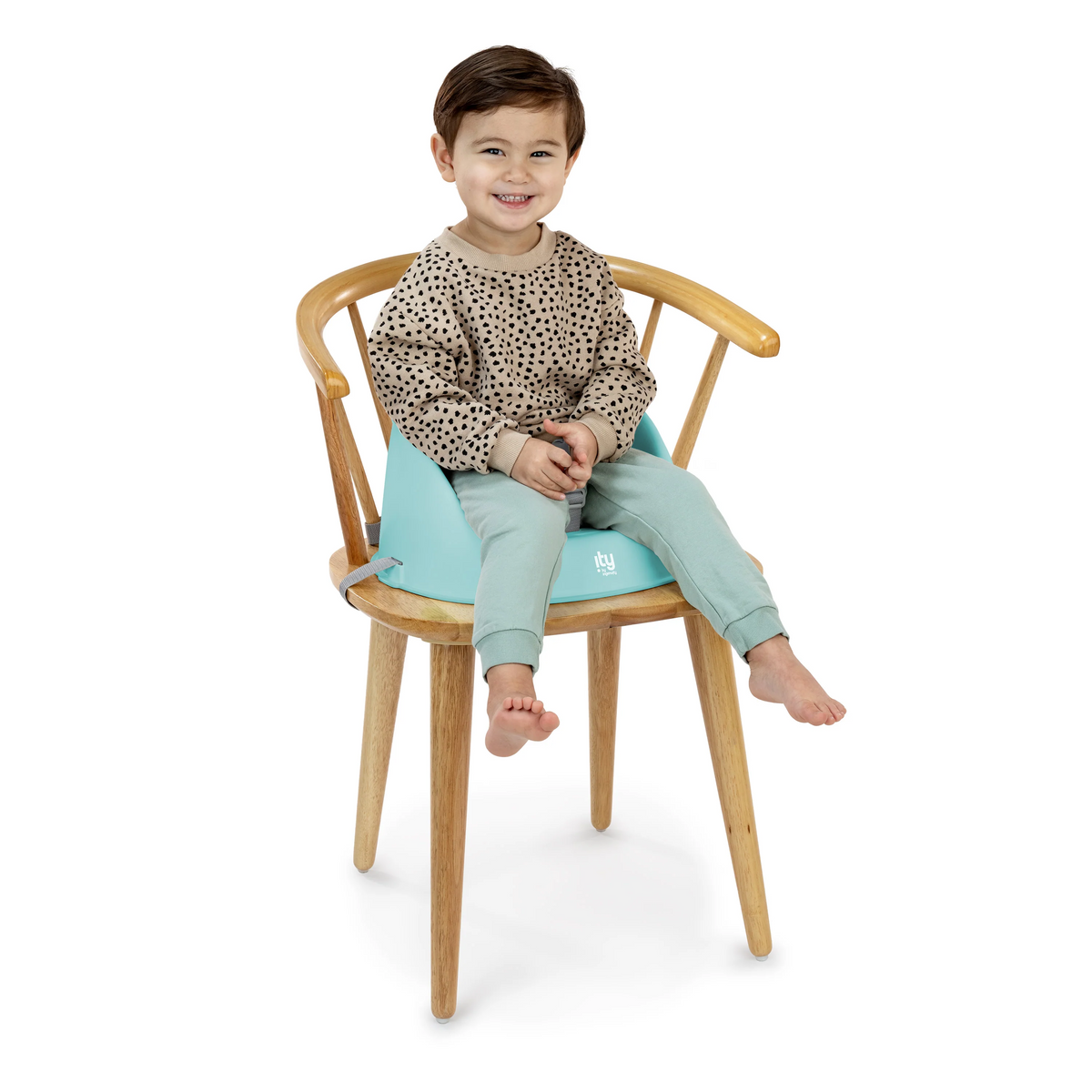 Ity by Ingenuity - Scaun de masa si Booster My Spot Easy-Clean, Teal - gogobaby.ro