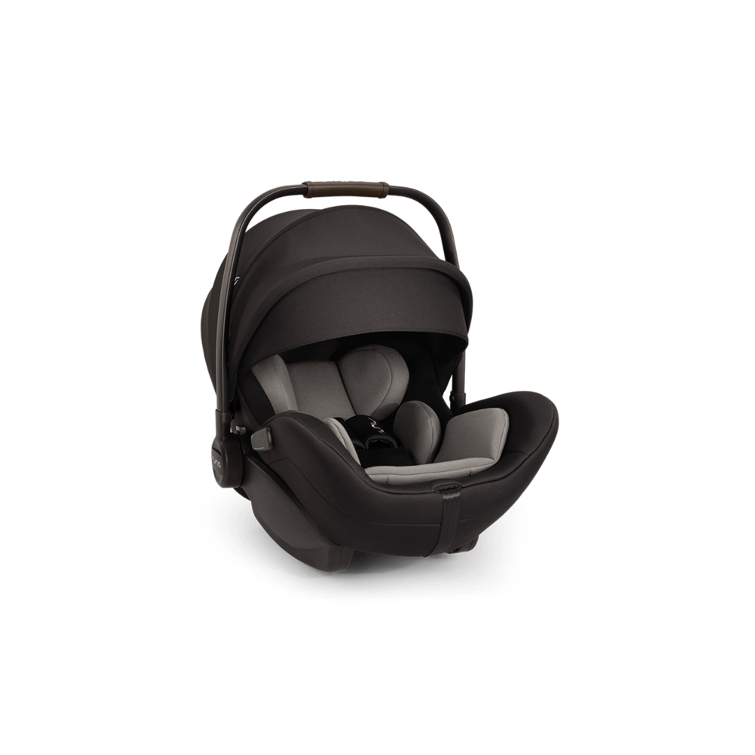 Nuna - Scoica auto cu functie de recline ARRA flex Caviar, nastere-87 cm, testata ADAC si certificata R129 - gogobaby.ro
