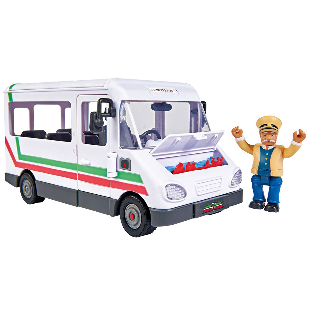 Autobuz Simba Fireman Sam Trevors Bus cu figurina si accesorii - gogobaby.ro