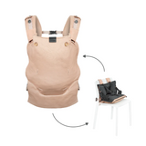 Babymoov - Moov & Boost Sistem de purtare transformabil in Booster, creat in colaborare cu medici kinetoterapeuti, Bej