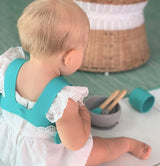 Baveta Flexi Bib Minikoioi, 100% Premium Silicone  – Aqua Green