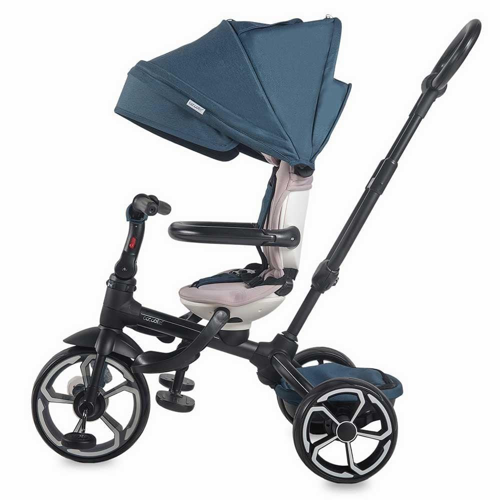 Tricicleta multifunctionala Coccolle Modi+ Albastru - gogobaby.ro
