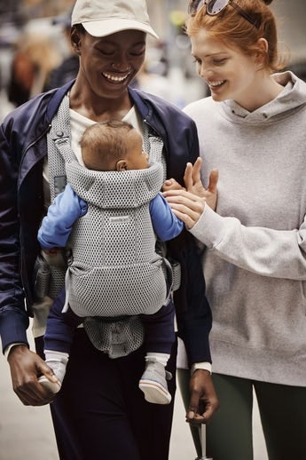 BabyBjorn - Marsupiu anatomic Move, Grey, 3D Mesh