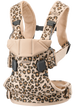 BabyBjorn - Marsupiu anatomic One, cu pozitii multiple de purtare Beige/Leopard Bumbac - Editie Limitata