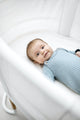 BabyBjorn - Patut reglabil pe inaltime din mesh, Alb