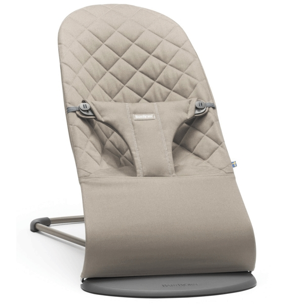BabyBjorn - Balansoar Bliss Sand Grey, Bumbac - gogobaby.ro