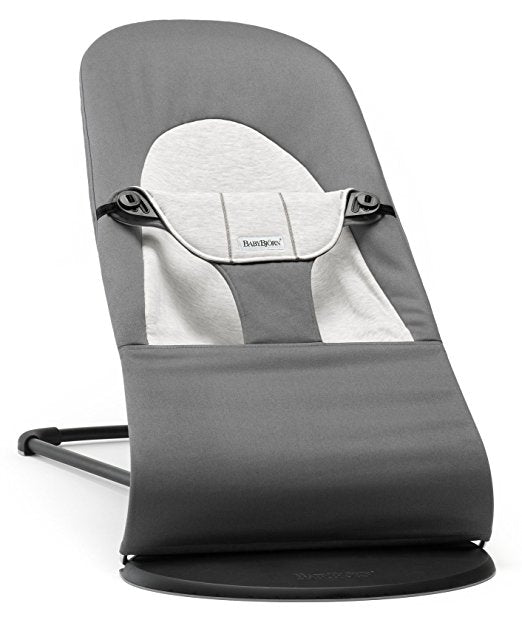BabyBjorn - Balansoarul Balance Soft Dark grey, Bumbac-Tricot