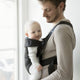 BabyBjorn - Marsupiu anatomic Mini, cu pozitii multiple de purtare, Black, Bumbac