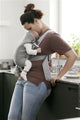BabyBjorn - Marsupiu anatomic Mini, cu pozitii multiple de purtare, Light Grey, 3D Jersey