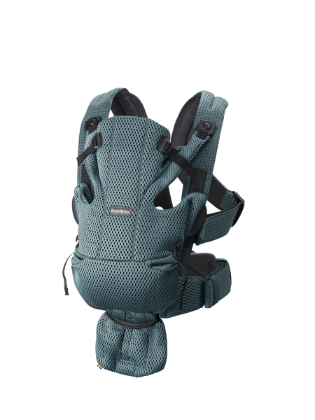 BabyBjorn - Marsupiu anatomic Move, Verde Salvie 3D Mesh