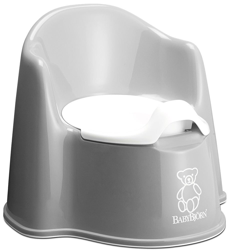 BabyBjorn – Olita cu protectie spate Potty Chair Grey - gogobaby.ro
