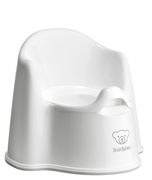 BabyBjorn - Olita cu protectie spate Potty Chair White - gogobaby.ro