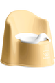 BabyBjorn - Olita cu protectie spate Potty Chair Powder Yellow/white