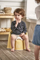 BabyBjorn - Olita cu protectie spate Potty Chair Powder Yellow/white