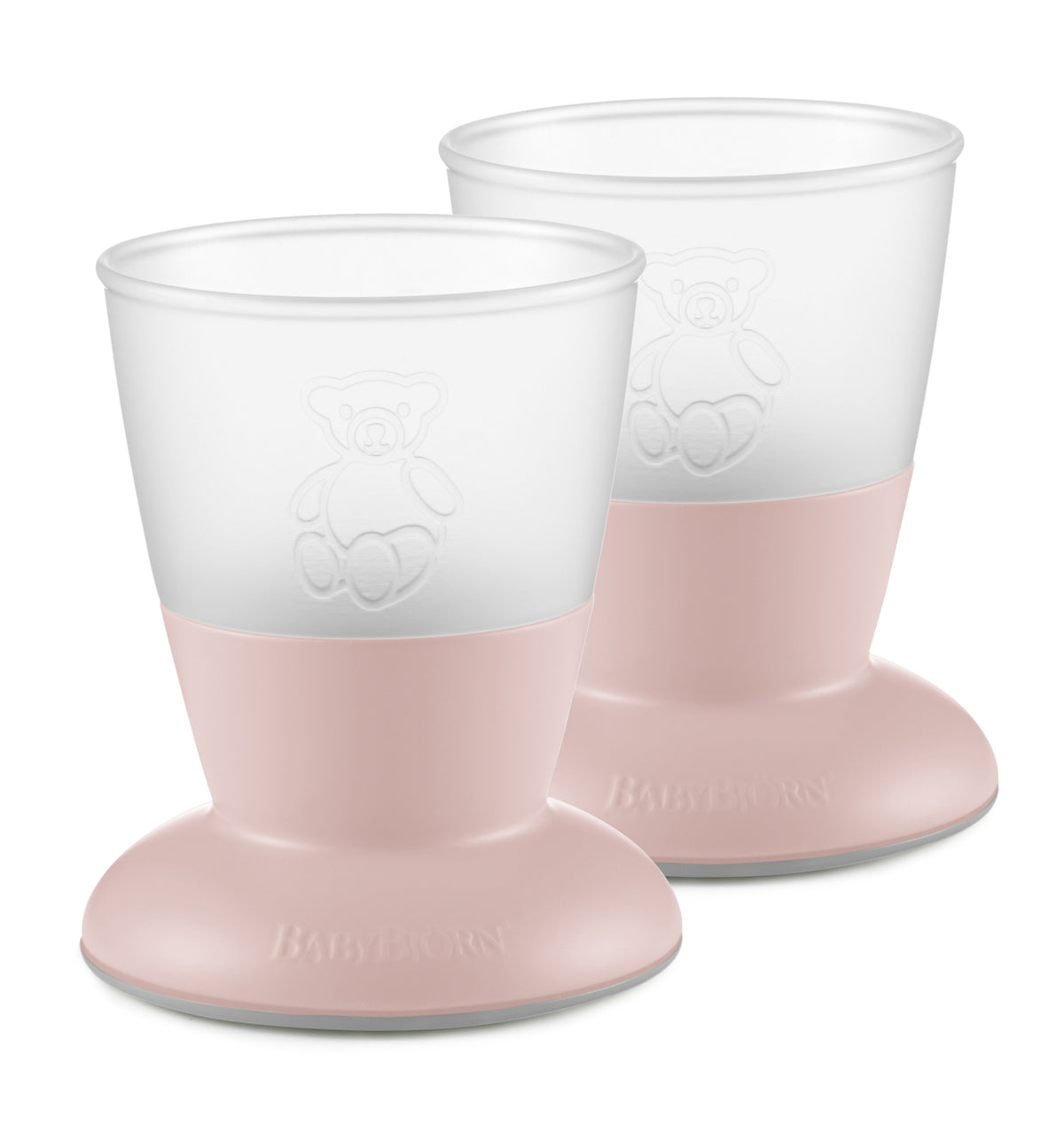 BabyBjorn - Set Pahare pentru bebe (2 buc), Powder Pink - gogobaby.ro
