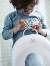BabyBjorn - Reductor pentru toaleta Toilet Training Seat, White/Turquoise