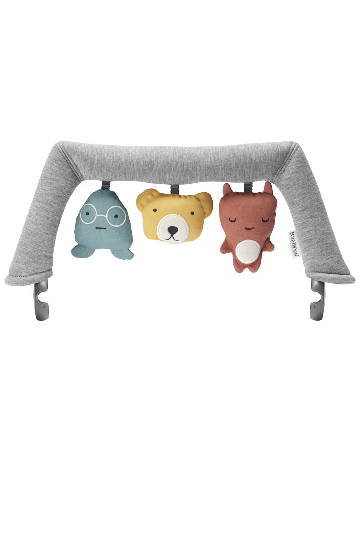 BabyBjorn - Balansoar Bliss Light Grey, 3D Jersey, cu bara de jucarii