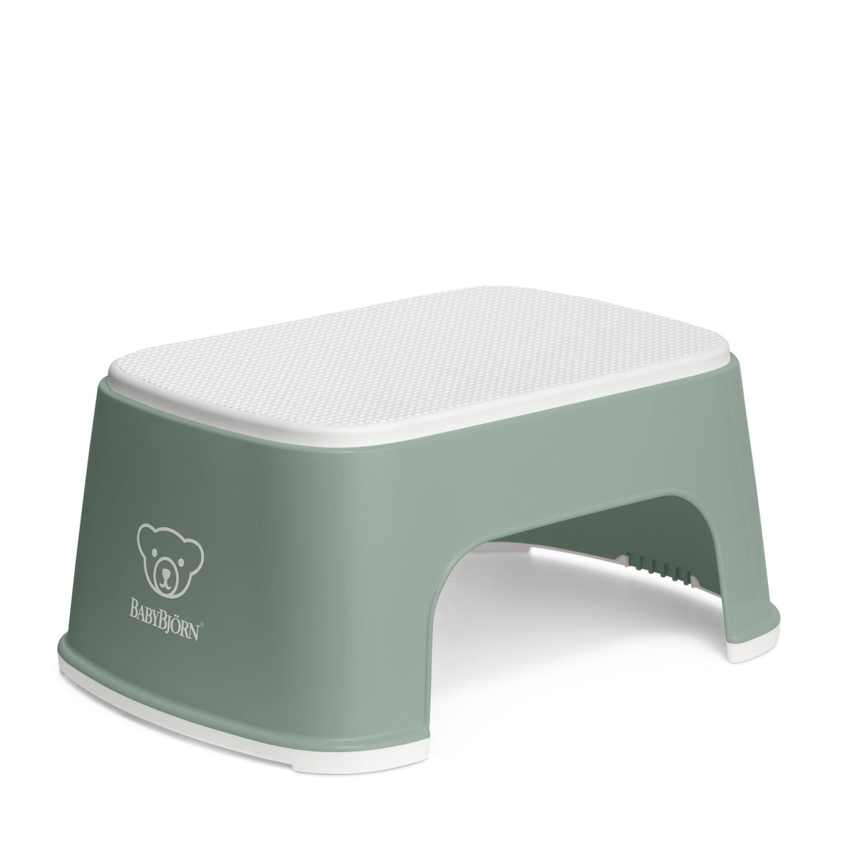 BabyBjorn – Treapta inaltator pentru baie – Step Stool – Deep Green / White - gogobaby.ro