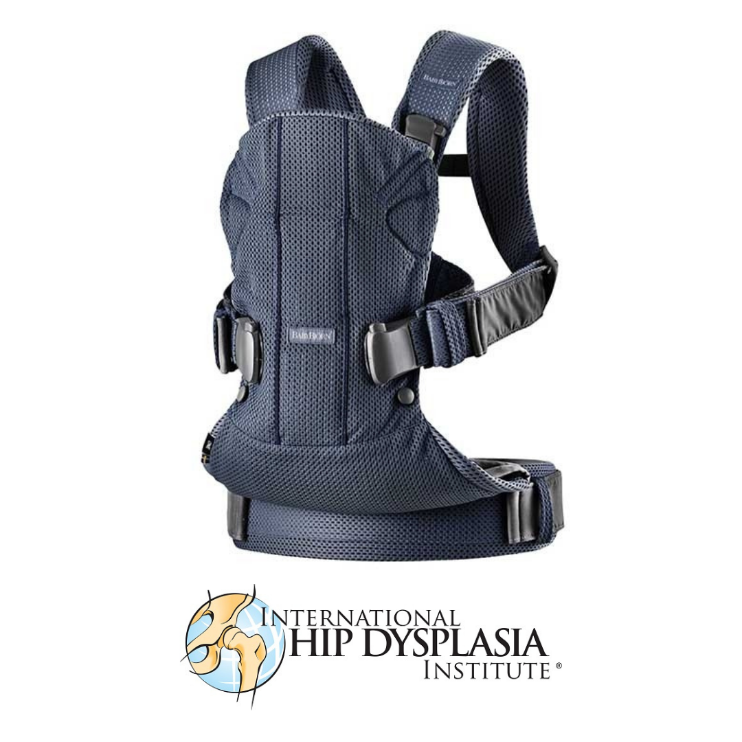 BabyBjorn - Marsupiu anatomic One Air - Navy Blue, 3D Mesh - gogobaby.ro