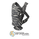 BabyBjorn - Marsupiu anatomic Mini, cu multiple pozitii de purtare, Anthracite/Landscape, Bumbac, Editie Limitata